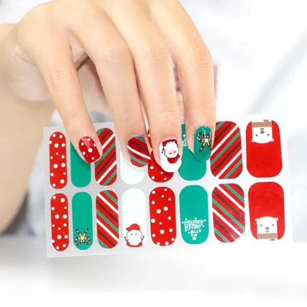 nail polish strips christmas
