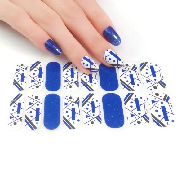 Creative Blue Trendy Nail Wraps - Sena Nail