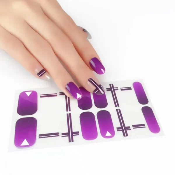 Purple Fall Nail Polish Strips - Sena Nail
