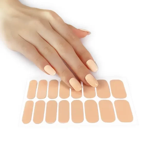 Deep Peach Solid Color Nail Wraps - SENA NAIL