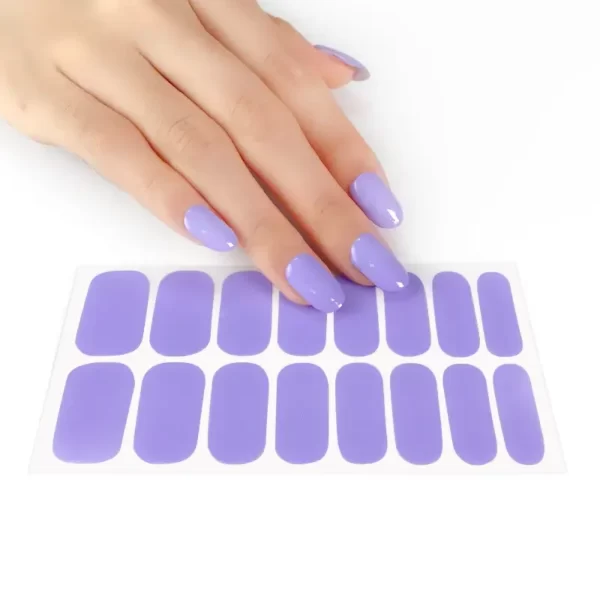Purple Solid Color Nail Wraps