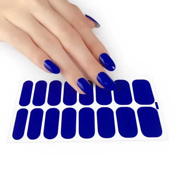 Dark Blue Solid Color Nail Wraps - SENA NAIL