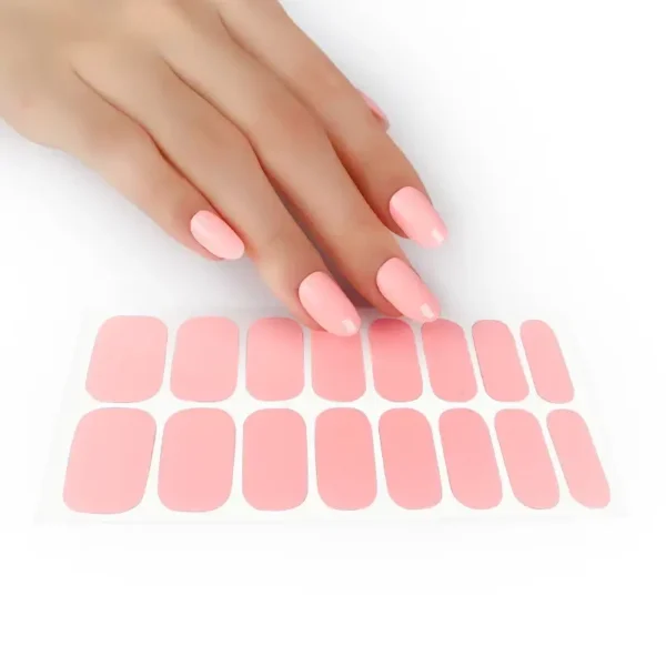 Pink Solid Color Nail Wraps - SENA NAIL