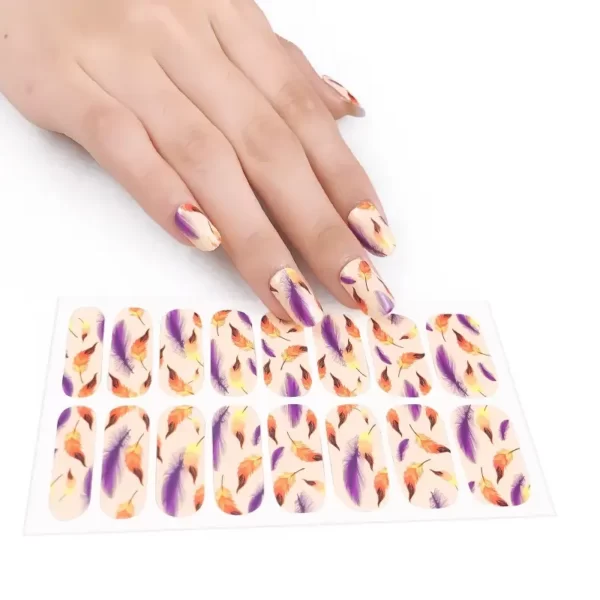 Feather Fall Nail Wraps - SENA NAIL