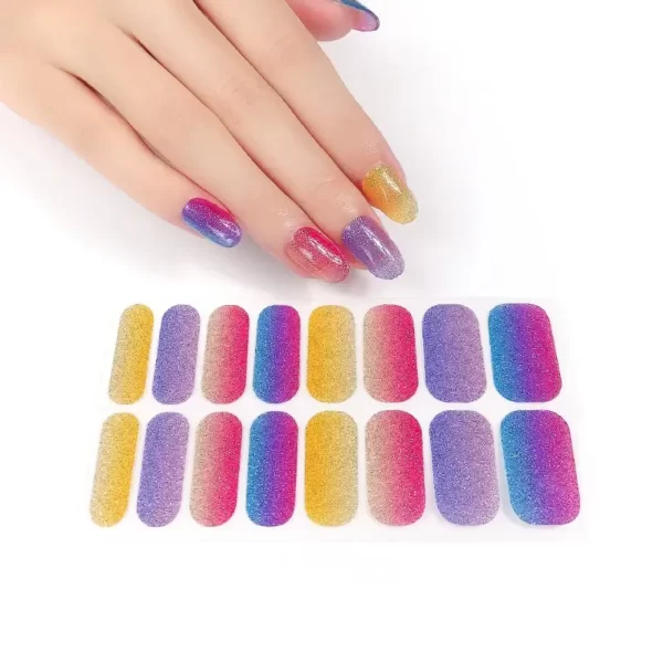 Rainbow Pride Glitter Nail Wraps - SENA NAIL