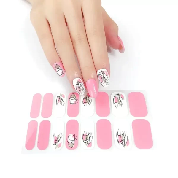 Pink Trendy Nail Wraps - SENA NAIL