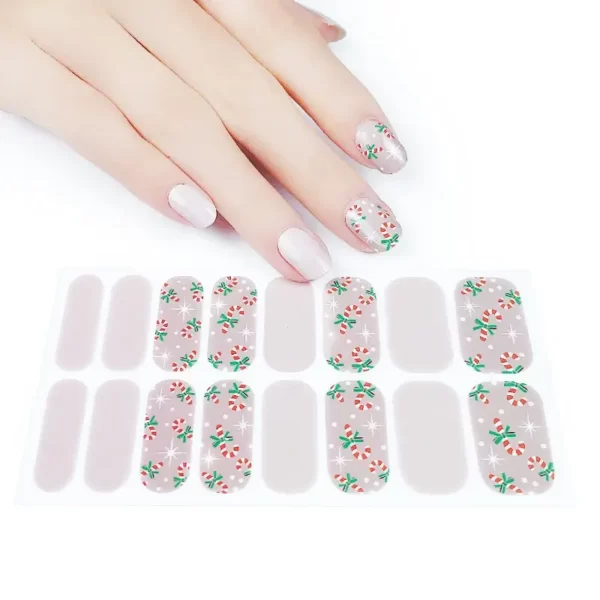 Star Natural Christmas Nail Wraps - SENA NAIL