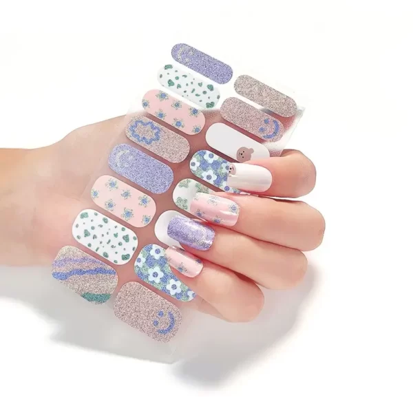 Lovely Glitter Cute Nail Wraps - SENA NAIL