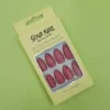 Pink Glitter Short Coffin Press On Nails - SENA NAIL