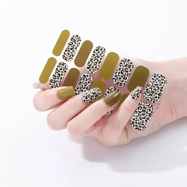 Leopard Glitter Nail Polish Strips - SENA NAIL