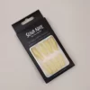 Light Gold Long Glitter Coffin Press On Nails - SENA NAIL
