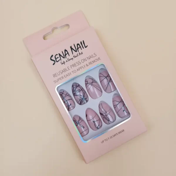 Light Pink Short Ballerina Press On Nails - SEAN NAIL