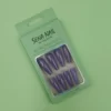 Long Coffin Purple Chrome Press On Nails - SENA NAIL
