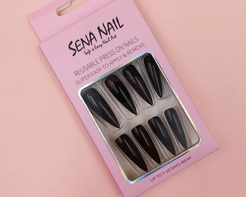 Black Press On Nails