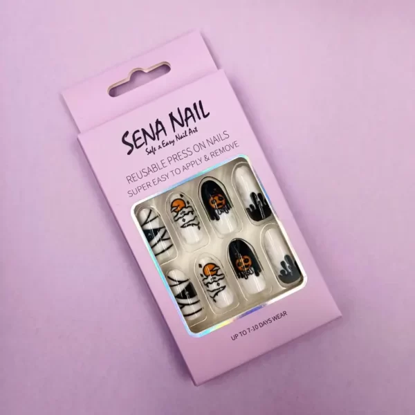 Oval Halloween Press On Nails - SENA NAIL