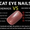 Handmade cat eye vs machine made - SENA NAIL